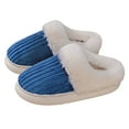 thumbnail image 4 of Womens Fuzzy Slippers Plush Lined Winter Slippers Soft Sole Cozy Indoor Outdoor Warm Shoes Comfortable Design Ideal for Home and Couples, 4 of 6
