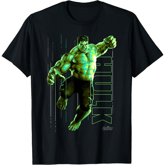 Incredible Hulk Jump Smash DTG Print Unisex T-Shirt