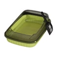 thumbnail image 2 of EHJRE Cat Kitten Toilet, Tall, Portable with A High Side with An Open Upper Pet Gland Shell for Small Animals Small Medium -sized Large Cat green, 2 of 8