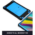 thumbnail image 6 of Dteck with Shoulder Strap Case for Samsung Galaxy Tab A 10.1" SM-T510 T515 (2019 Released) 10.1-inch,Shockproof Armor Rubber Hybrid Hard Protective Shell Back Kickstand Cover,Black+Blue, 6 of 6