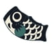 thumbnail image 4 of Alfombra de exterior japonesa con diseño de peces koi, alfombra de baño, alfombra de entrada, felpudo con peces, alfombra de bienvenida negro 45cmx80cm, 4 of 9