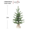 thumbnail image 3 of Christmas Tree Artificial 22in Realistic Mini PE Xmas Tree for Table Desk Home Christmas Decorations, 3 of 6