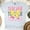 Ash, variant on Colorful Teacher Icons Shirt – Books, Pencils, Apples and Bows Tee, Dark Heather, Size L