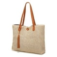 thumbnail image 2 of La bolsa de asas, integración inconsútil del bolso de la playa del verano de las mujeres de los bolsos de hombro suaves de la PU de la capacidad grande, 2 of 8