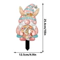 thumbnail image 3 of Tyidzon Easter Garden Stakes, 10 Inch Colorful PVC Bunny Gnome Yard Signs for Easter Decoration Outdoor, Weatherproof Ground Insert Decor for Spring Courtyard Garden Party, 3 of 7