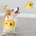 thumbnail image 4 of Bola de Comida para Fugas de Perros con Forma , Juguetes Resistentes Mordeduras Molares, Bola de Limpieza Dientes Perro, Juguete para Masticar con Fugas de Alimentos, Amarillo, 4 of 5