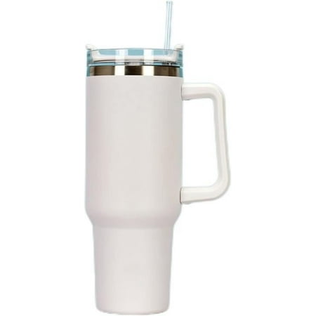 

With a handle 40oz ice cream bar cup 304 stainless steel thermal insulation with a straw coffee cup beer cup car cup drink cup thermos bottle (5)