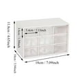 thumbnail image 3 of Nine-Grid Clear Transparent Storage Box For Bead And Glass Bead Storage, Diy Bracelet Material Organizer, Desktop Small Craft Item Organizing Container With 9 Compartments, 3 of 5
