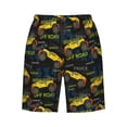 thumbnail image 7 of Disketp Men's Swim Trunks Hawaiian Breathable Surf Beach Swimsuits Mesh Lining Beach Shorts with Pockets-Monster Truck1, 7 of 7