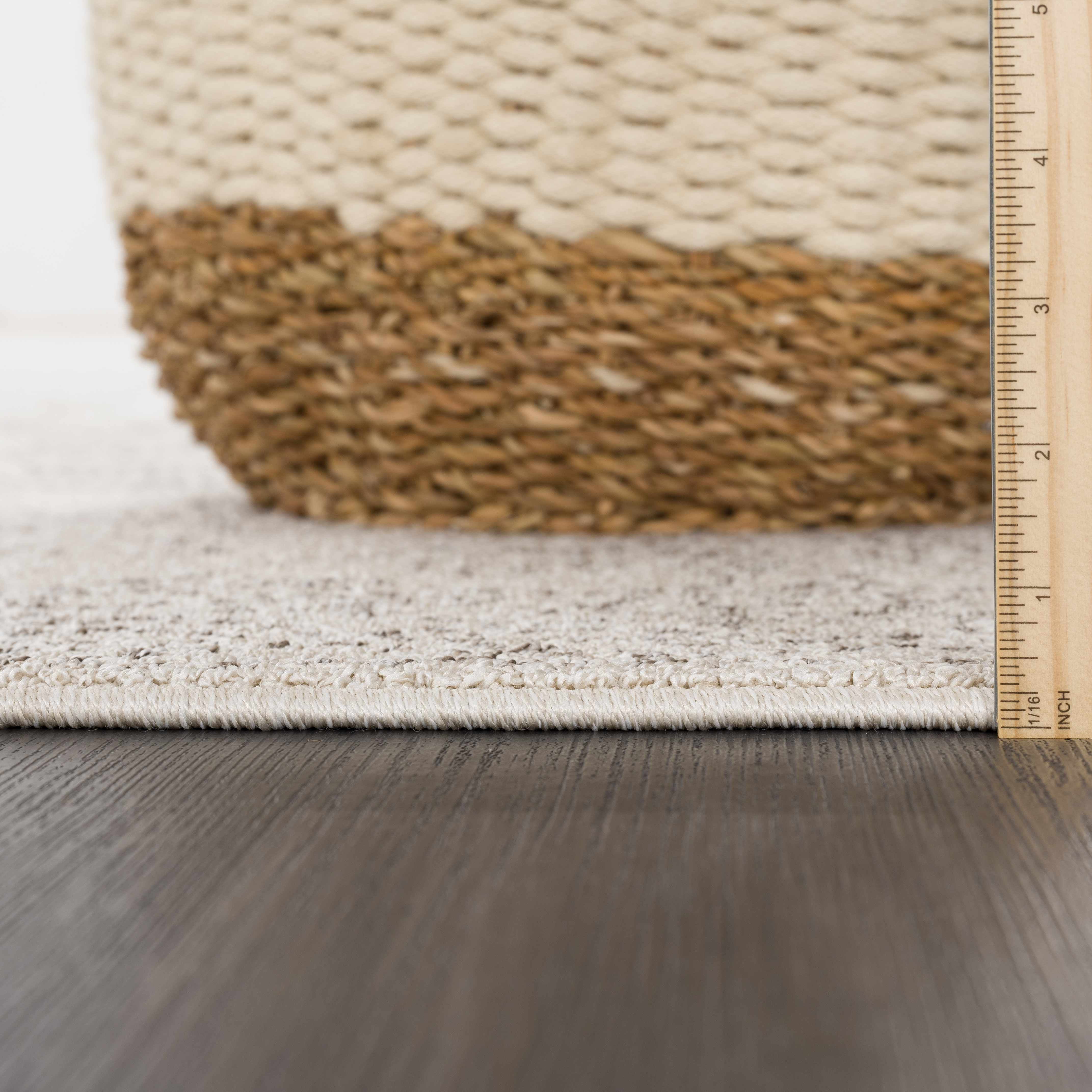 BoutiqueRugs Birdwoody Contemporary, Farmhouse Area Rug - Beige, Cream, Dark Red - 7'10" x 10'