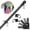 Black, variant on IHOMEPARK Flag Pole with Holder Bracket - 5ft Tangle Free Flag Poles for Outside House Porch, White