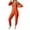 Z1 Orange, variant on Women's Tracksuit Set Casual Zip Up Hoodie With Drawstring Pants Outfit For Daily Wear Comfortable Suit For Fall Winter Season Size L