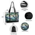 thumbnail image 2 of FORMRS Canvas Laptop Tote Bag for Women with 15.6" Computer Compartments Shoulder Handbag, Retro Tree, 2 of 7