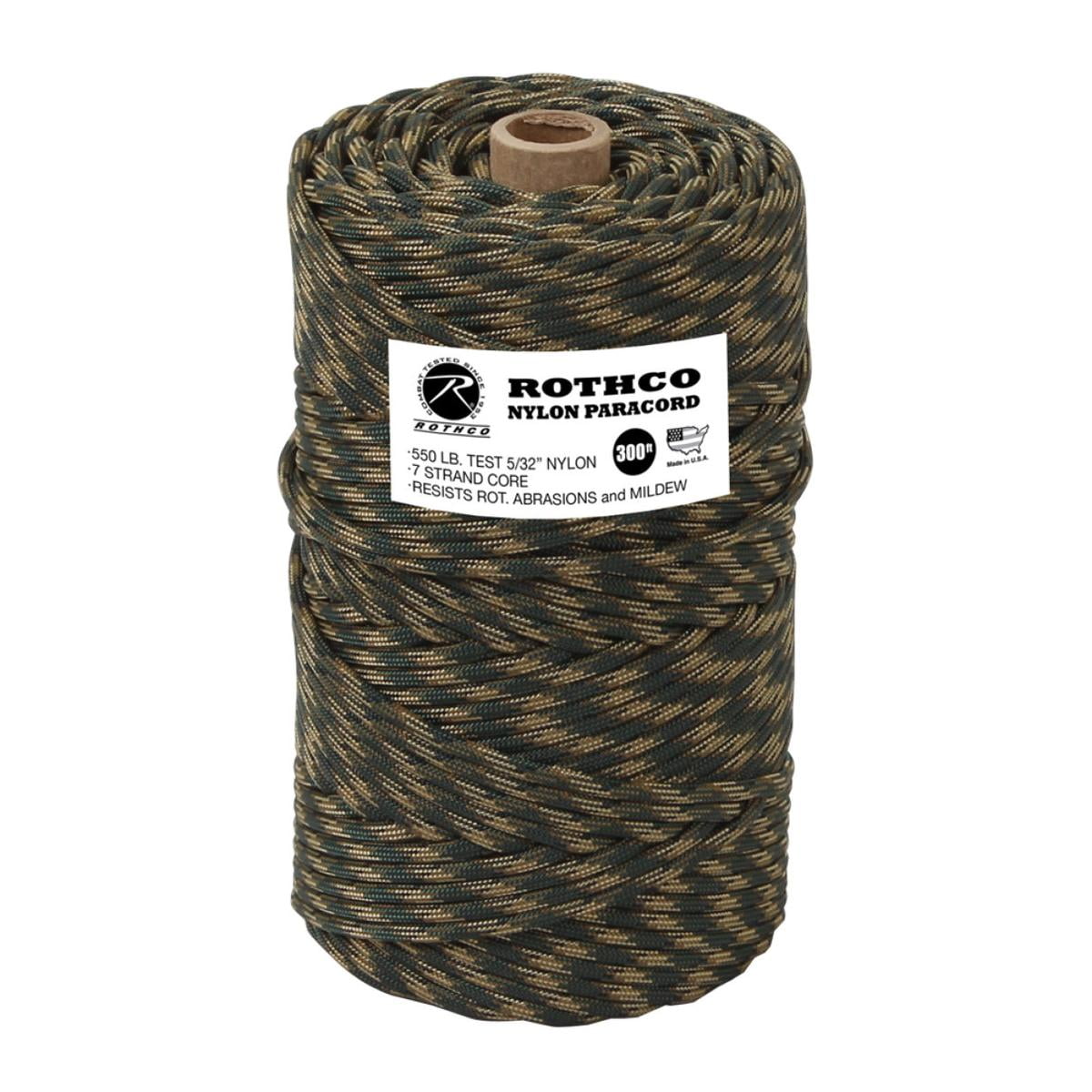 Wholesale 550 lb Paracord 100 ft strand MADE IN USA Camo MilSpec Red White Blue 