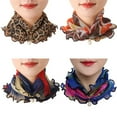 thumbnail image 2 of Neck Scarf Lightweight Soft Versatile Loop Scarf Head Wrap Scarf for Women Lady, 2 of 10