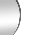 thumbnail image 4 of CosmoLiving by Cosmopolitan 31" x 28" Black Wavy Abstract Wall Mirror, 4 of 10