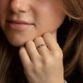 thumbnail image 5 of Baguette and Round-Cut Lab-Created Swiss and London Blue Topaz Serenity Code Wedding Band in 925 Sterling Silver, Morse Code Ring, 5 of 5