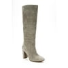 Pre-owned|Vince Camuto Womens Suede Pull On High Heel Knee High Boots Gray Size 8.5