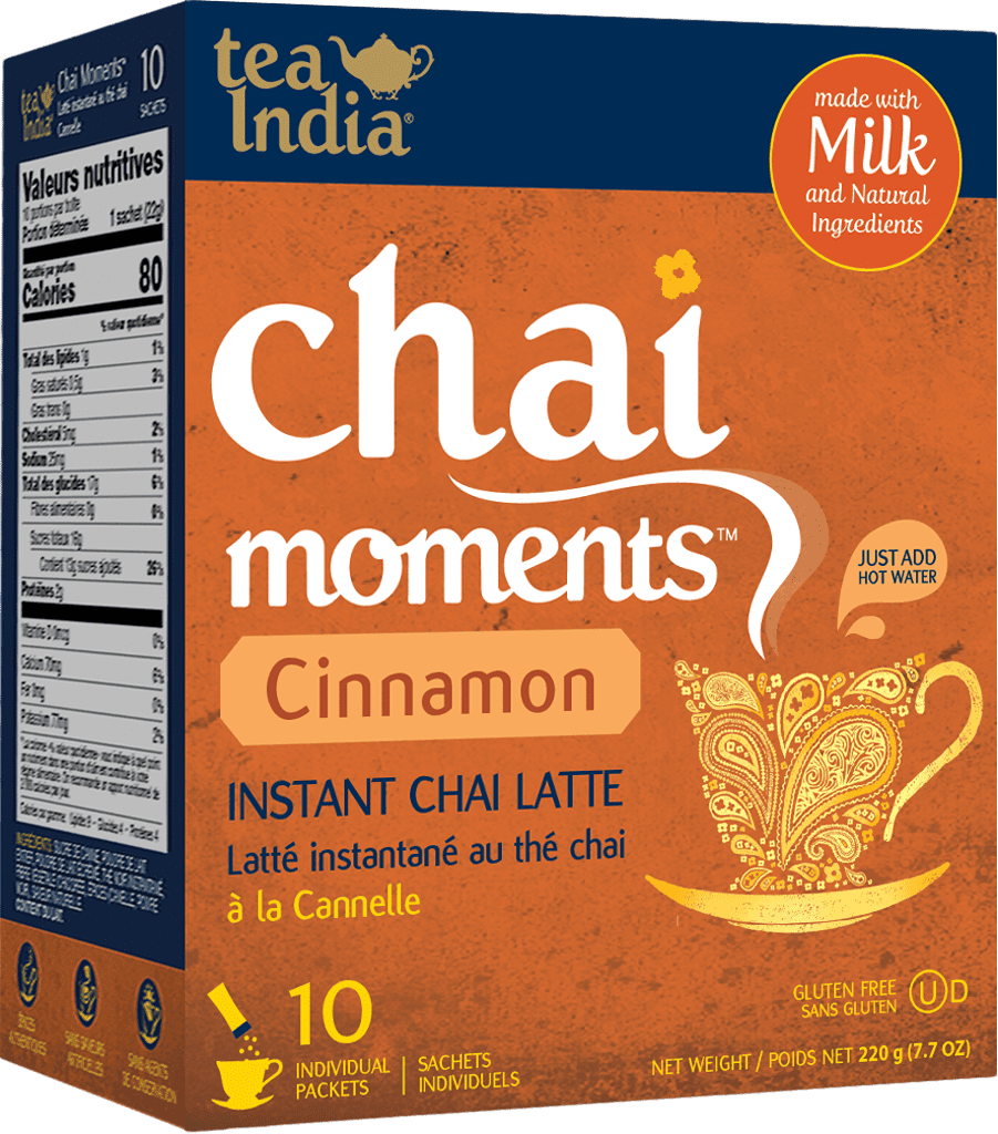 Tea India Chai Moments Instant Chai Cinnamon 10 Sachets (230 g / 8.1 oz