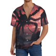 thumbnail image 3 of Fotbe Giant Monster Over City print Short Sleeve Button Down Shirts for Men Casual Summer Beach Wrinkle Free Shirt-Large, 3 of 7