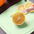 thumbnail image 2 of Chopping Board Plastic Kids Fruits Vegetables slicing Set Kindergarten Safe Board Kitchen Chopping Board Cooking Utensil, 126626, Green, 2 of 6