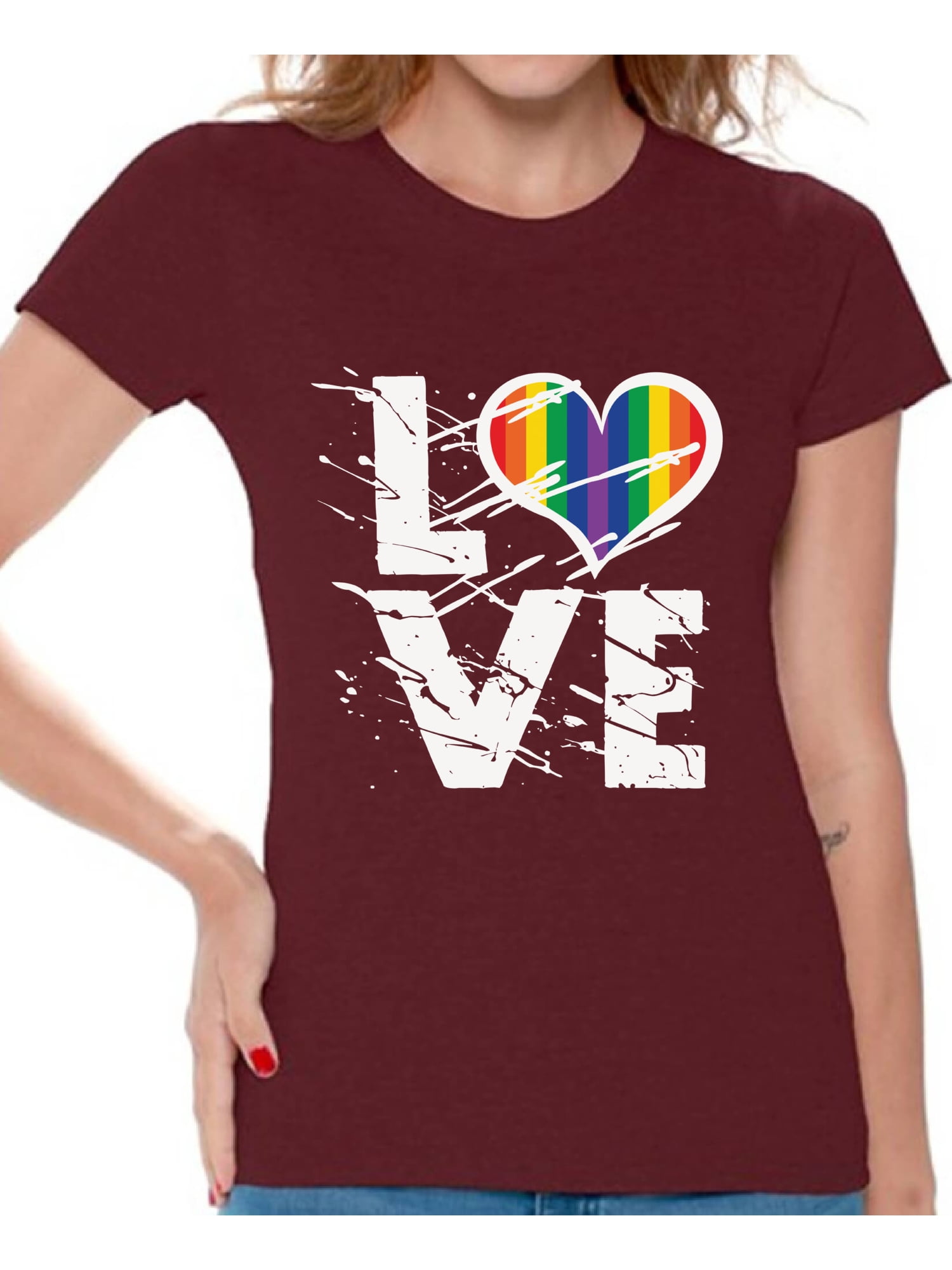 Awkward Styles - Awkward Styles Womens Love Graphic Tshirt Tops Love ...
