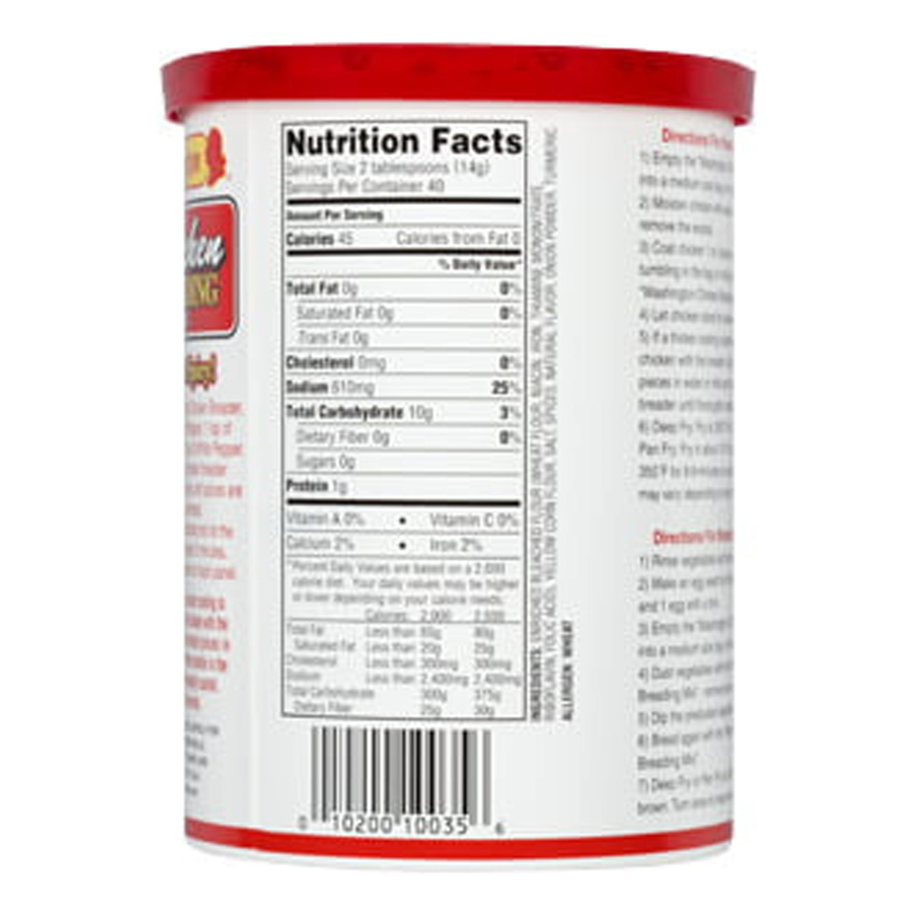 (2 pack) Washington Chicken Breading Mix, Seasoning, 20 oz Canister