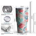 thumbnail image 6 of 30oz Pioneer Flower Tumblers Stainless Steel Tumbler with Lid and Straw,Vacuum Insulated Double Wall Travel Tumbler Cups Mug with Cleaning Brush for Coffee,Tea, 6 of 7
