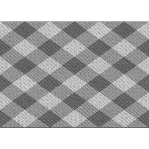 Ahgly Company Indoor Rectangle Patterned Smokey Gray Area Rugs, 8' x 10'