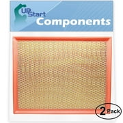 2-Pack Replacement for Engine Air Filter for 2008 Cadillac Escalade ESV V8 6.2 Car/Automotive - Flexible Panel Filter, ACA-8755A