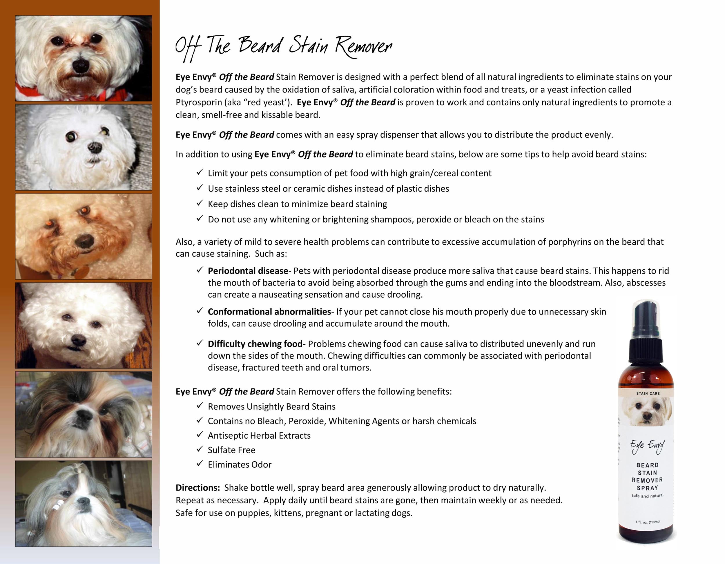 beard stain remover for dogs