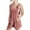Pink, variant on Ruyang Short Linen Overall for Teen Girls Adjusted Strap Sleeveless Wide Leg Short Jumpsuit Summer Romper Kids Casual Overall