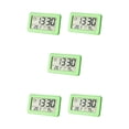 thumbnail image 2 of Cateissary Despertador Humedad 12/24H Pantalla LCD Termómetro Viaje Escritorio Higrómetro Funciona con pilas Calendario para colgar en la pared Type2 NO2, 2 of 6