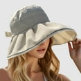 thumbnail image 2 of HJYCHN UPF 50+ Sun Hat with Wide Brim for Women Men Summer Outdoor Travel Foldable Lightweight Beach Sun Beige One Size, 2 of 4
