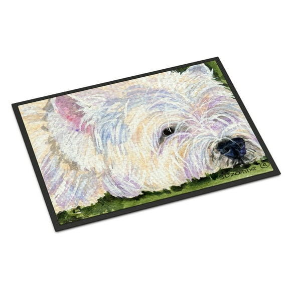 Carolines Treasures SS8831JMAT Westie Doormat 24x36 36"L x 24"W multicolor