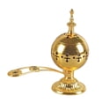 thumbnail image 2 of Quemador de incienso de Metal adorno de mesa soporte de incienso de para el hogar para escritorio, Yoga, decoración de meditación Dorado perfecl Quemador de incienso, 2 of 8
