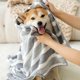 thumbnail image 4 of Albornoz para perros, superabsorbente, chaqueta de secado rápido de polar coral para perros pequeños y medianos, solución de secado postbaño, esencial para el cuidado de mascotas en natación y aseo., 4 of 6