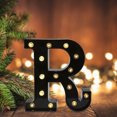 thumbnail image 2 of Letras LED Luces nocturnas Alfabeto Símbolo Signo Lámpara Hogar Boda Decoración (R) Tmvgtek Iluminación del hogar multifuncional, 2 of 9