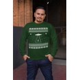 thumbnail image 2 of Old Glory Mens Alien Beam Ugly Christmas Sweater Long Sleeve T Shirt, 2 of 6
