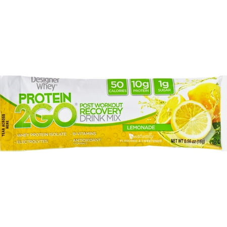 Designer Whey Protein To Go Packets - Lemonade - 5 Packets