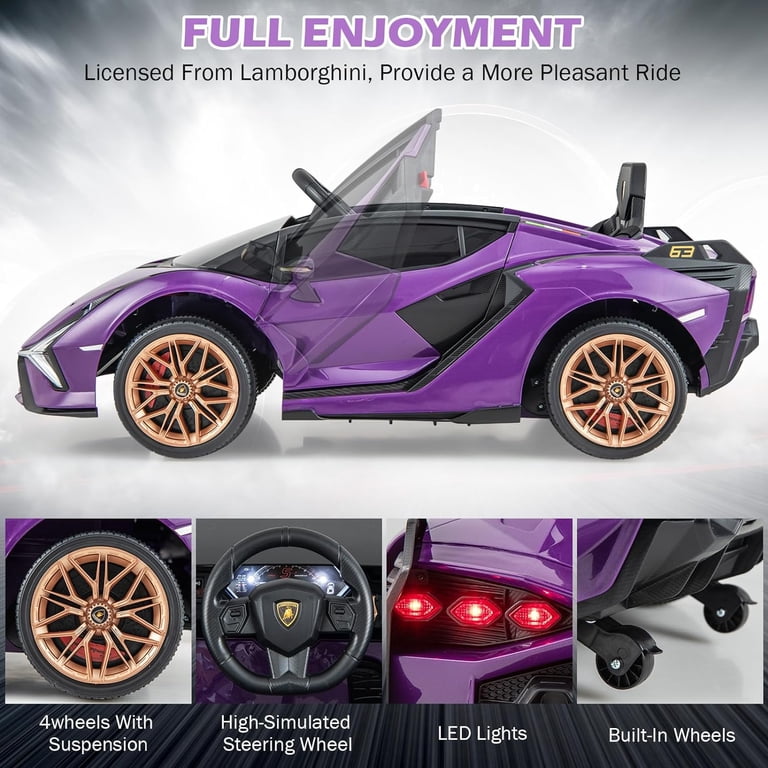 Olakids Licensed Lamborghini Kids Ride On Car 12V Remote Control