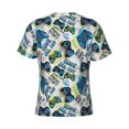 thumbnail image 6 of Vsdgher Game All Day Print Men's Dry Fit Mesh Athletic Shirts Moisture Wicking Tennis T-Shirt Tops, 6 of 9