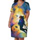 thumbnail image 2 of Vestido de bolsillo suelto Voyage, vestido de verano, vestidos de manga larga, vestidos de verano, 2 of 6