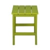 thumbnail image 2 of Garden Square Plastic Adirondack Outdoor Side Table, Lime, 2 of 6