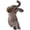 Grey, variant on THHEIC Cute Elephant Decor Statue, Hand-Painted Animal Resin Sculpture and Hanging Ornament, Elegant Figurine for Tabletop, Living Room, and Bedroom Home Decor