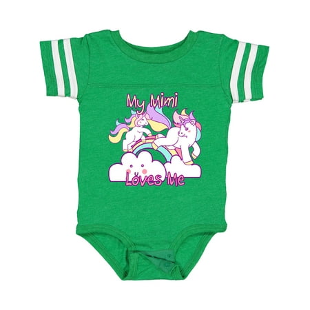 

Inktastic My Mimi Loves Me Unicorn Girls Baby Bodysuit