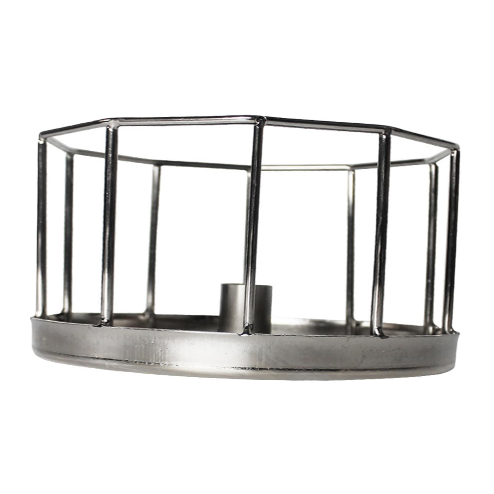 FashionCha Pet Reptile Feeder Bowl Pet Bowl Sturdy Reptile Feeding Dish Tortoise Water Dish Silver L