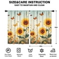 thumbnail image 2 of Blackout Kids Curtains,Sunflowers and Butterflies Childrens Insulated Curtains Set Of 2,Bedroom Essentials,Toddler Room Decor 42x63in(106x160cm), 2 of 4