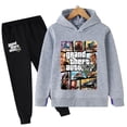 thumbnail image 3 of Conjunto de ropa para niños Gta 5, sudaderas con capucha y pantalones largos de dibujos animados para otoño, 2 piezas, juego para niños, ropa Gta 5 de 4 a 14 años, 3 of 5
