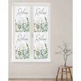 thumbnail image 2 of Window Privacy Film Green Eucalyptus Leaves Stained Glass Window Film Decorative Sun Block Window Cover Summer Botanical Vintage Wooden Window Clings Static Adhesive Sticker for Bathroom 23.6"x78.7", 2 of 7